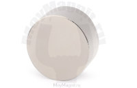 Неодимовый магнит диск 45х20 мм