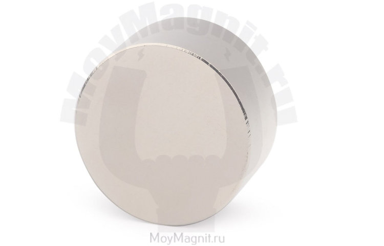 Неодимовый магнит диск 45х20 мм