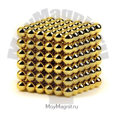 НеоКуб 5мм (золотой)-216шт.